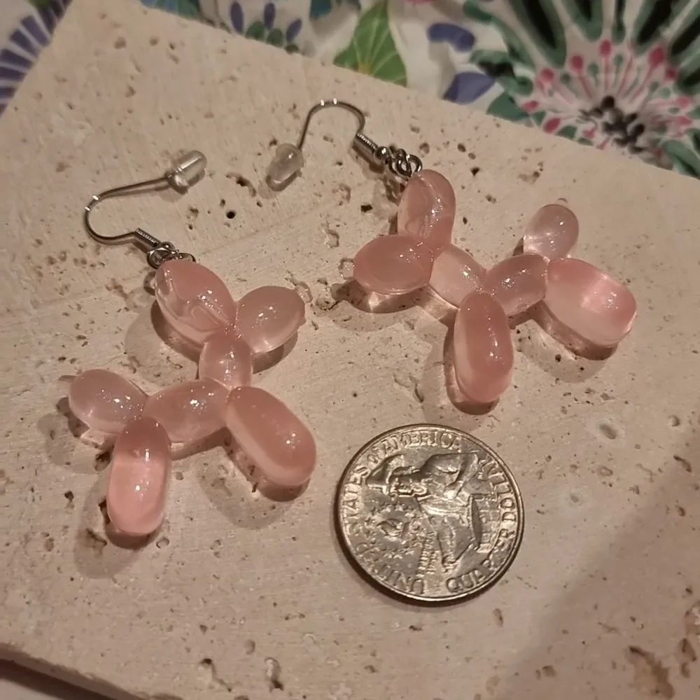 DOLLS KILL Balloon Dog Acrylic Earrings 2/$20 | NWOT
